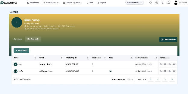 Cognivo UI Screenshot