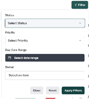 Filter Panel