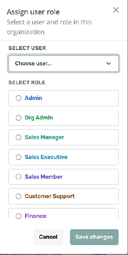 Modal - Assign User Role